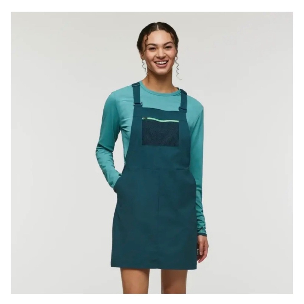 cotopaxi Teal Pinafore Mini Dress with Teal Top